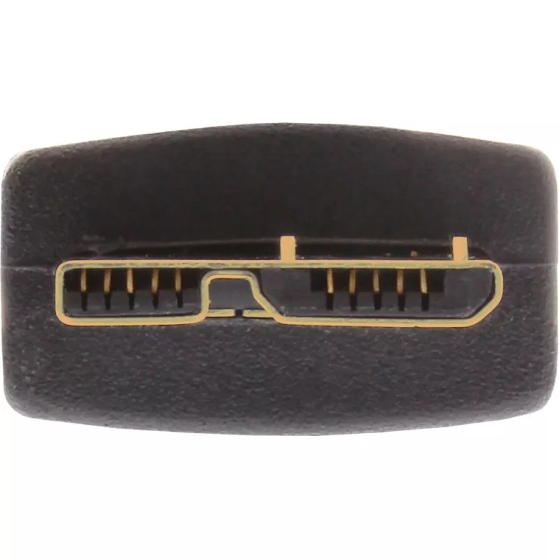 InLine USB 3.2 Gen.1 -kaapeli Type-A-plugi / Micro-B-plugi, musta, 0,5 m