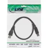 InLine USB 3.2 Gen.1 -kaapeli Type-A-plugi / Type-B-plugi, musta, 0,5 m