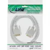 InLine DVI-D-kaapeli 24+1 uros/uros DVI Dual Link valkoinen/kulta 3 m