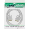InLine DVI-D-kaapeli 24+1 uros/uros DVI Dual Link valkoinen/kulta 2 m
