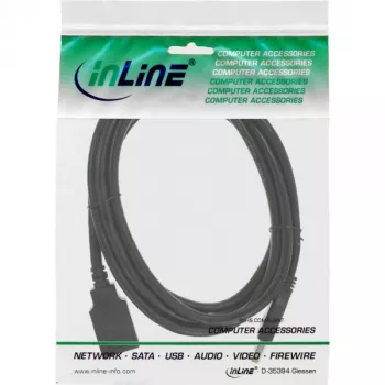 InLine USB 3.2 Gen.1 Jatkokaapeli, USB-A uros / naaras, musta, 2,5 m (35625)