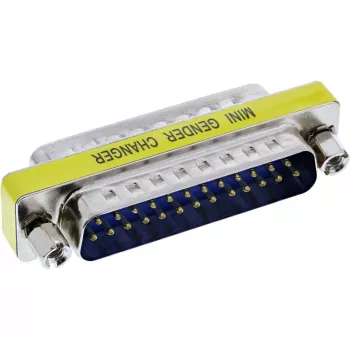 InLine Mini-sovitin 25-napainen Sub-D uros-uros