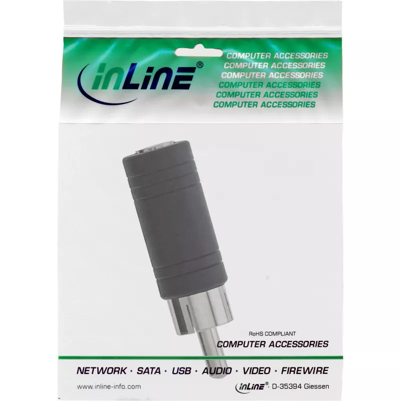 InLine audiosovitin RCA-uros / 3,5 mm mono-liitäntä 99325