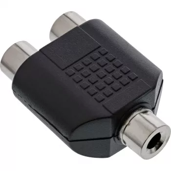 Audiosovitin 3,5 mm plugiliitäntä mono / 2x RCA-liitäntä InLine 99338