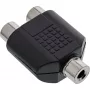 Audiosovitin 3,5 mm plugiliitäntä mono / 2x RCA-liitäntä InLine 99338