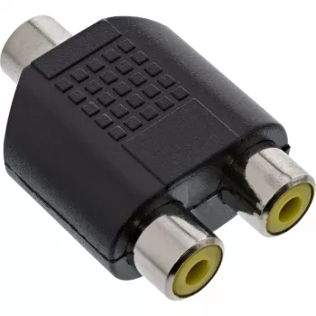 Audiosovitin 3,5 mm plugiliitäntä mono / 2x RCA-liitäntä InLine 99338