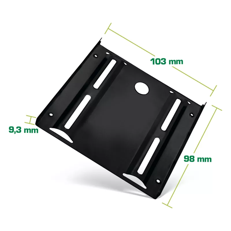 InLine HDD/SSD-asennuskehys, 2,5 tuumaa - 3,5 tuumaa, ruuveilla, musta