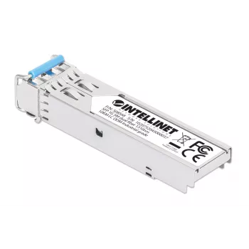 Intellinet Industrial Gigabit Fiber SFP optinen lähetin-vastaanotinmoduuli 1000Base-LX yksimuotokuitu 10 km hopea