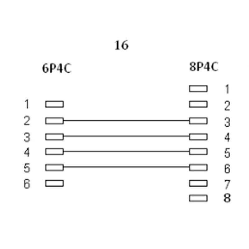 InLine modulaarikaapeli RJ45 8P4C / RJ11 6P4C uros/uros 10 m
