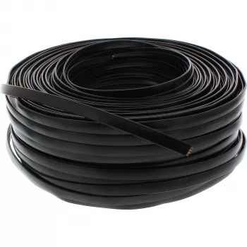 InLine modulaarikaapeli 68818 8-johdin lattakaapeli 100 m rulla musta