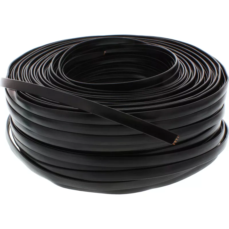 InLine modulaarikaapeli 68818 8-johdin lattakaapeli 100 m rulla musta