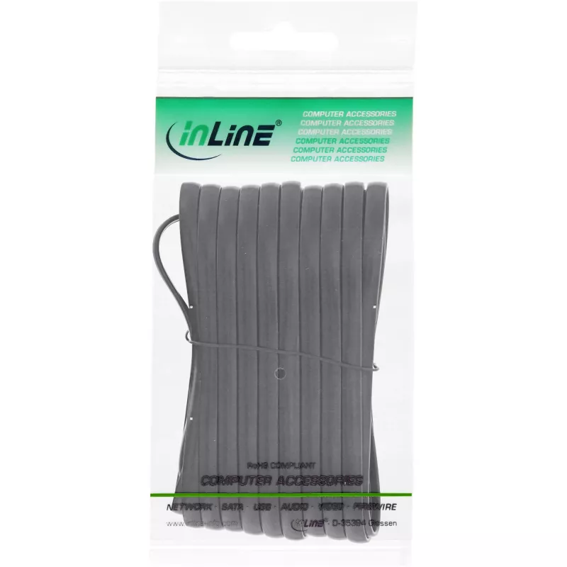InLine modulaarikaapeli RJ12 uros/uros 6P6C 10 m