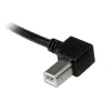 StarTech.com USBAB3ML USB 2.0 A–B-kaapeli vasemmalle kulmikas, uros/uros, 3 m, musta