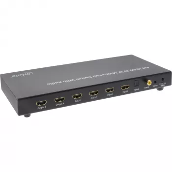 InLine HDMI-matriisikytkin, 4K2K, 4 tuloa 2 lähtöön