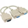 InLine VGA Y-kaapeli HD15 uros / 2x HD15 naaras 0,2 m
