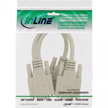 InLine VGA Y-kaapeli HD15 uros / 2x HD15 naaras 0,2 m