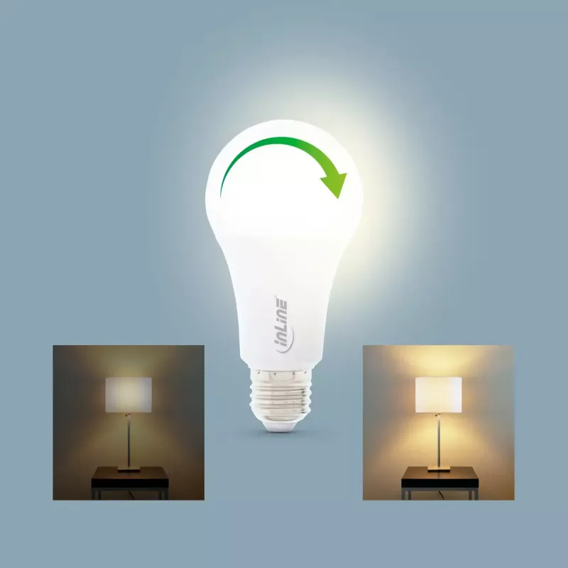 InLine SmartHome LED-lamppu RGB E27, 900LM