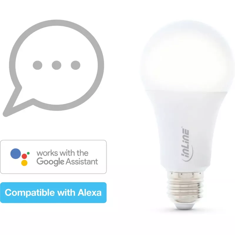 InLine SmartHome LED-lamppu RGB E27, 900LM