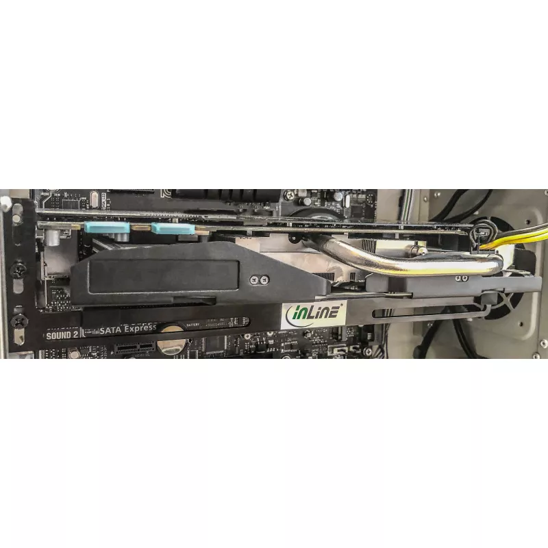 GPU-näytönohjaimen tukiteline InLine 59955 musta