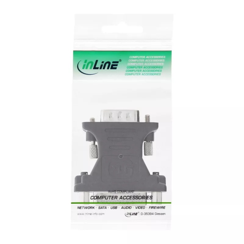 InLine DVI-A sovitin DVI 24+5 naaras / HD15 uros
