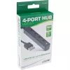 InLine USB 2.0 4-porttinen keskitin, USB-A-uros 4x USB-A-naaras, kaapeli 15cm