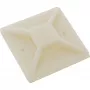 Nippusiteen liimakiinnikkeet InLine 30×30 mm, beige, 10 kpl