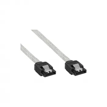 InLine SATA 6Gb/s -pyöreäkaapeli lukituksilla 0,75m