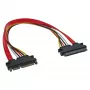 InLine SATA data- ja virtakaapeli SATA 6Gb/s uros / naaras 0,30m