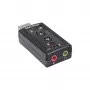 USB-äänikortti InLine 33051C virtuaalisella 7.1-surround-äänellä