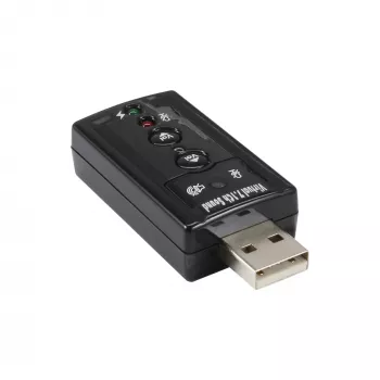 USB-äänikortti InLine 33051C virtuaalisella 7.1-surround-äänellä