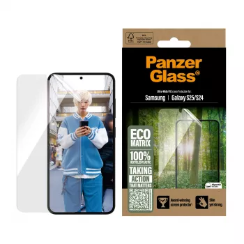PanzerGlass ® ECO MATRIX näytönsuoja Samsung Galaxy S25 | S24 | Ultra-Wide Fit