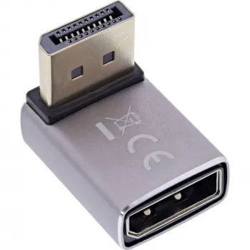 InLine 17291G kaapelin sukupuolenmuunnin DisplayPort harmaa, musta
