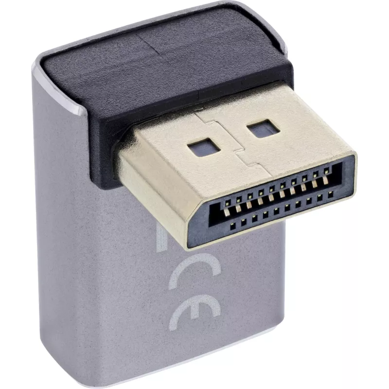 InLine 17291G kaapelin sukupuolenmuunnin DisplayPort harmaa, musta