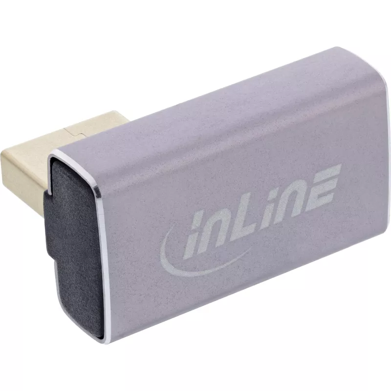 DisplayPort-vaihtokytkin InLine 17291I harmaa musta kultapinnoitettu