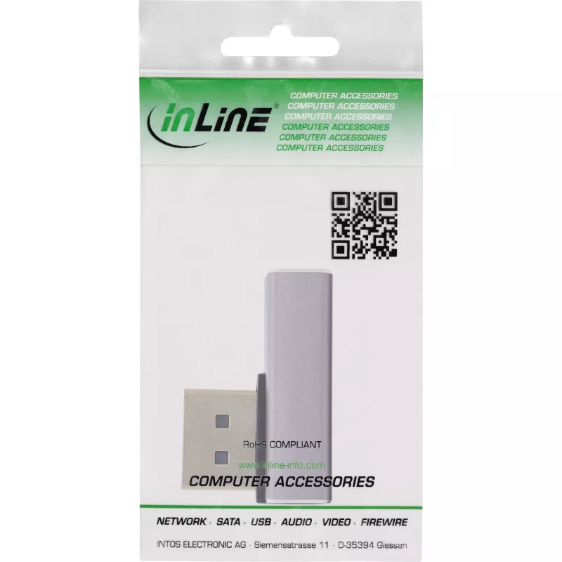 DisplayPort-vaihtokytkin InLine 17291I harmaa musta kultapinnoitettu