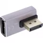 DisplayPort-sukupuolenmuunnin InLine 17291H harmaa musta kultapinnoitettu