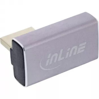 DisplayPort-sukupuolenmuunnin InLine 17291H harmaa musta kultapinnoitettu