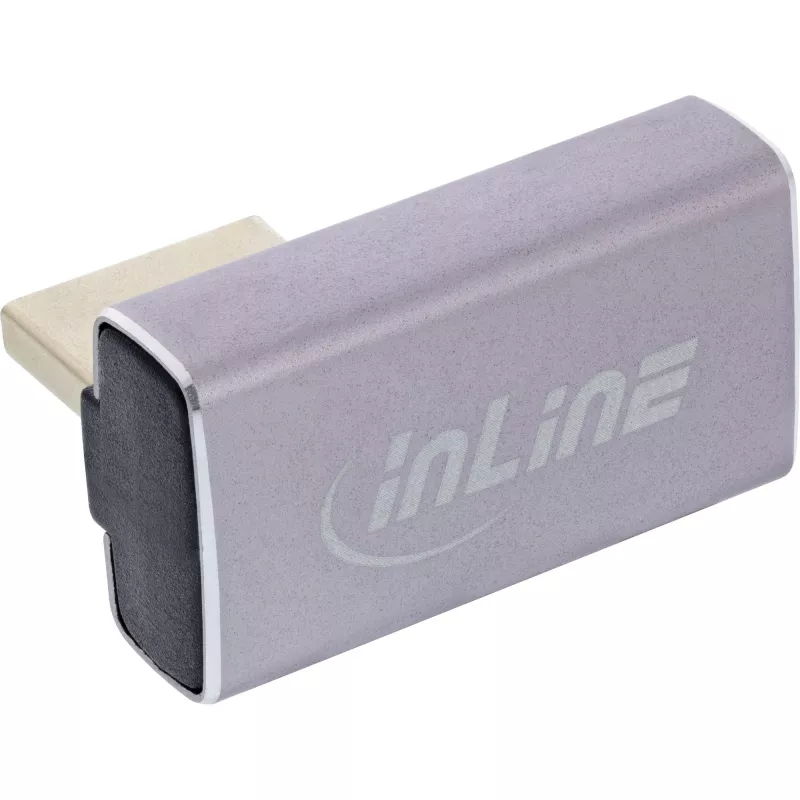 DisplayPort-sukupuolenmuunnin InLine 17291H harmaa musta kultapinnoitettu