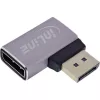 InLine 17291D kaapelin sukupuolenmuunnin DisplayPort harmaa, musta