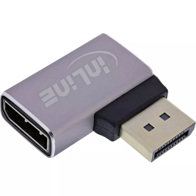 InLine 17291D kaapelin sukupuolenmuunnin DisplayPort harmaa, musta