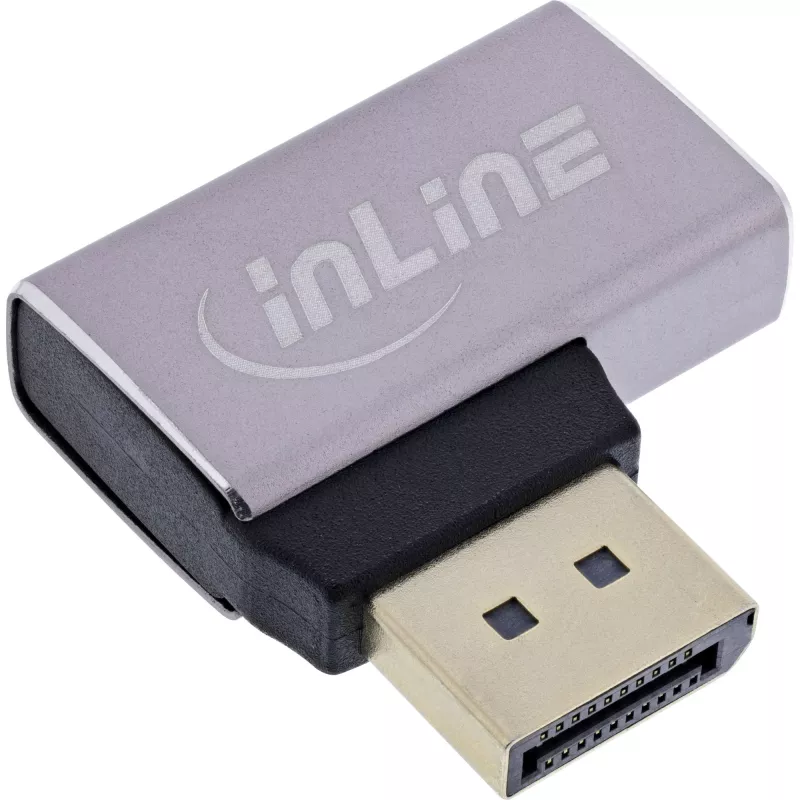 InLine 17291E kaapelin sukupuolenmuunnin DisplayPort harmaa, musta
