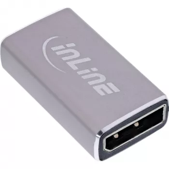 DisplayPort-sukupuolenmuunnin InLine 17291A harmaa kultapinnoitettu