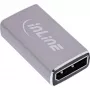 DisplayPort-sukupuolenmuunnin InLine 17291A harmaa kultapinnoitettu