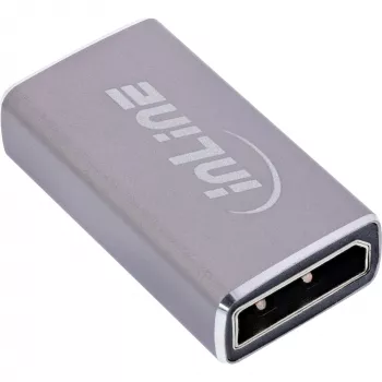 DisplayPort-sukupuolenmuunnin InLine 17291A harmaa kultapinnoitettu