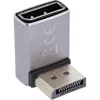 InLine 17291F DisplayPort 1.4 -sovitin, uros/naaras, 90 astetta alas, 8K