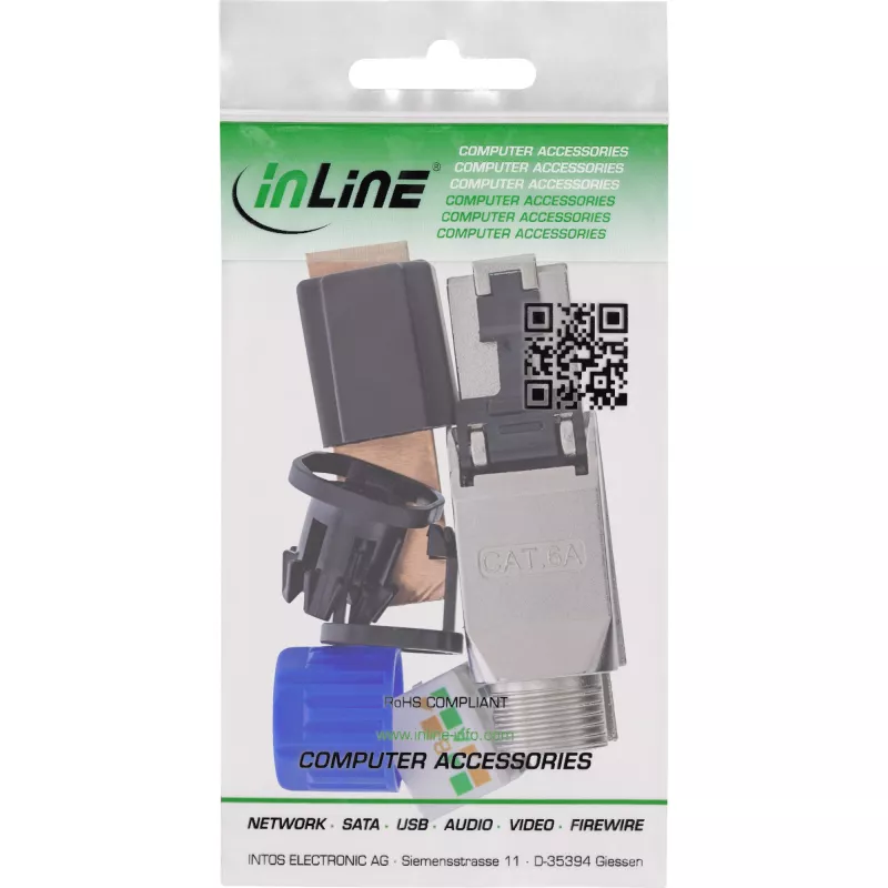 Verkkokaapeli InLine 76204D RJ-45 / LSA -liitin suora 8,5 mm