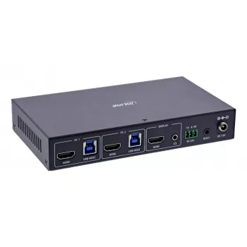 InLine 57885C KVM-kytkin räkkiasennus musta