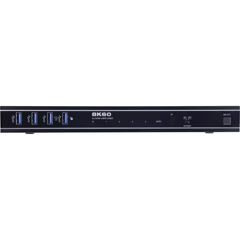 InLine 57885D KVM-kytkin, 4-tieinen, HDMI, 8K@60Hz, USB 3.2, IR:llä ja RS-232:lla