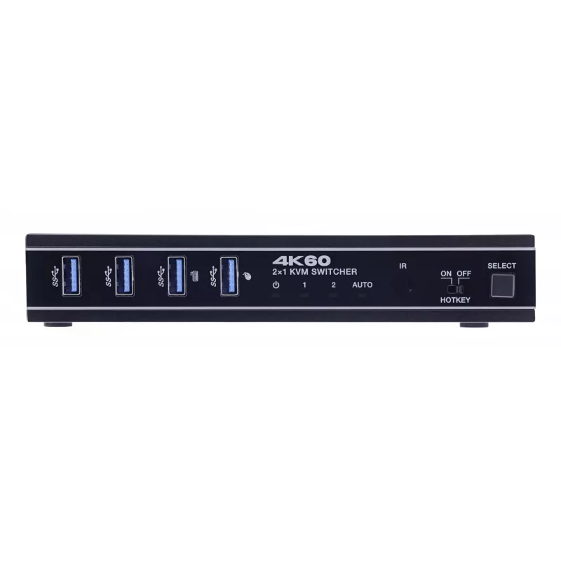 InLine 57885E KVM-kytkin, 2-tieinen, HDMI & USB-C, 4K60Hz