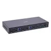 InLine 57885H KVM-kytkin, 2-tieinen, HDMI, kaksoisnäyttö, 8K60Hz, USB-hubi, musta